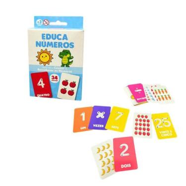 Imagem de Jogo de Cartas Números Autista Inclusão Criatividade Diversão Pedagógi