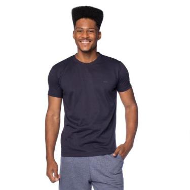 Imagem de Camiseta Masculina Gangster Básica Texturizada Azul Escuro, Azul escur