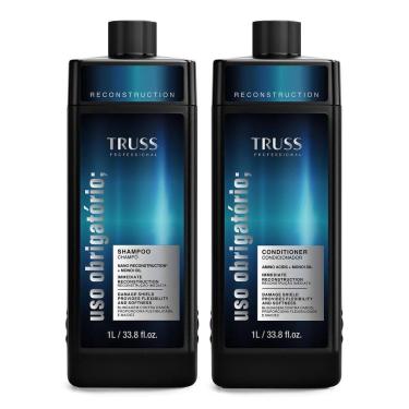 Imagem de Truss Uso Obrigatório Kit Shampoo Condicionador 1L
