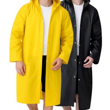 Imagem de Capa De Chuva Impermeável Jaqueta Com Capuz Longo - Plastcor, GG