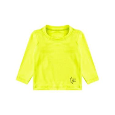 Imagem de Blusa Térmica Proteção UV Praia Manga Longa Select Amarelo, 4, Amarelo