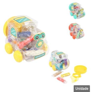Imagem de Massinha de Modelar 16 Peças no Carrinho Color - Tudo em Caixa