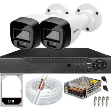 Imagem de Kit Cftv 2 Câmeras Vhd 1220b Full Color Dvr Alta Performance 4ch Hd 1T