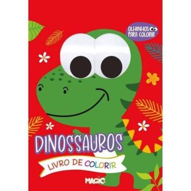 Imagem de Livro Dinossauros - Olhinhos Para Colorir - Magic Kids