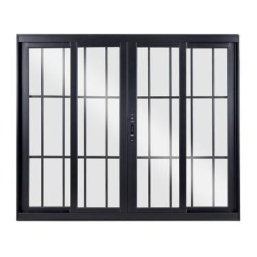Imagem de Janela de Alumínio de Correr 120x150x8cm 4 Folhas Vidro Liso Topsul Es