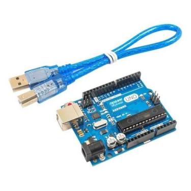 Imagem de Placa Uno Dip R3 Atmega328P Para Arduino Com Cabo Usb - Nfe - OEM