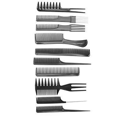 Imagem de Cryfokt Conjunto de Pente de Frisestyling, Aparelho Profissional de Cabeleireiro Multifuncional Cortado para Cabelos de Pente para Todos Os Estilos de Cabeleireiro para Salão de e