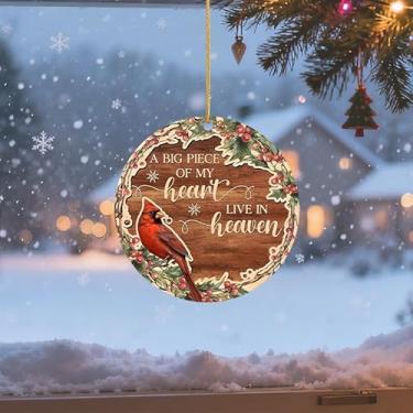 Imagem de 1 placa decorativa acrílica de 8,5 cm, ótimos presentes para amigos e familiares, aniversário, dia de ação de graças, ano novo, decoração de árvore de Natal (amarelo)