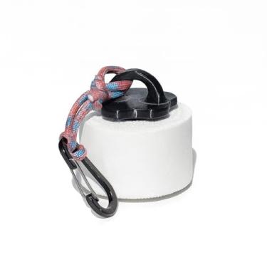 Imagem de Suporte de fita atlética reutilizável com chaveiro e laço de corda | Pré-carregado com rolo de fita atlética de 3,8 cm | Serve para rolos padrão | Durável, recarregável, fácil de prender para academia