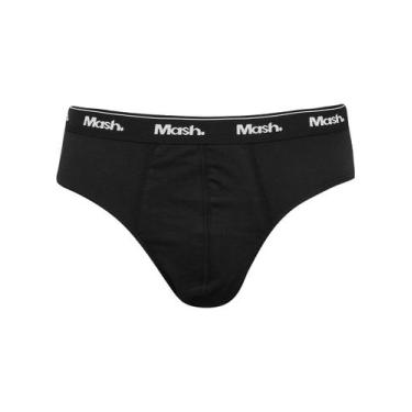Imagem de Cueca Mash Slip Cotton Basic Preta, M/M