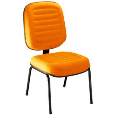 Imagem de Cadeira Para Escritório Diretor Gomada Linha Blenda Laranja