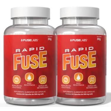 Imagem de Kit Fuselabs - 2 Suplementos Termogênicos Rapid Fuse 60 Cápsulas cada - Máxima Energia, Foco e Disposição para o Dia e o Treino