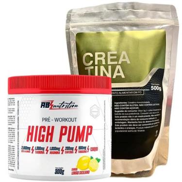 Imagem de Kit Pré-Treino 300g Absolut Nutrition + Creatina 100% Pura, Limão