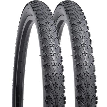 Imagem de YUNSCM 2 peças de pneus de mountain bike de 66 cm 26 x 1,95/50-559 compatíveis com pneus de bicicleta de 26 x 1,95 26 x 2,0 (Y-1483)