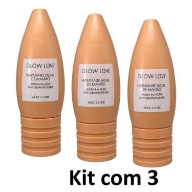 Imagem de -Kit Creme Glow Hidratante Facial Mamao Kc (3 un.) - Max Love