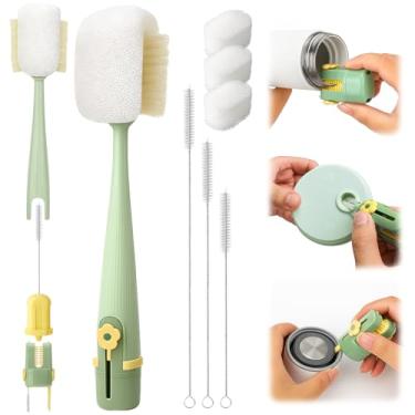 Imagem de Palksky Conjunto de escova de limpeza de garrafa de água 5 em 1, escova multifuncional e limpador de canudo para acessórios Owala/Stanley/Hydro/Yeti/Simple Modern Cup