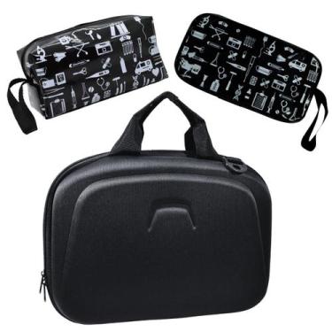 Imagem de Kit Maleta Bolsa Estagio Saude Case Esteto Aparelho - LOVE SAUDE, PRET