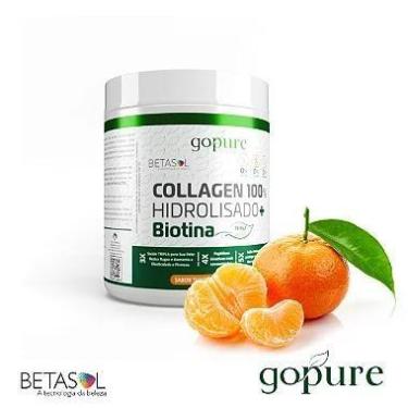 Imagem de Colágeno Hidrolisado 100% com Biotina e Vitaminas - 300g - Sabor Fruta