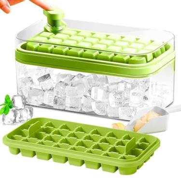 Imagem de Forma de Gelo Premium com Sistema de Liberação Rápida, Bandeja Empilhável, Material Seguro para Alimentos, Multi-Camadas para Uso Doméstico e Comercial