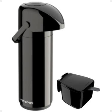 Imagem de Kit Garrafa Térmica 1 Litro Verona + Açucareiro 350 ML Garrafa Alça Am