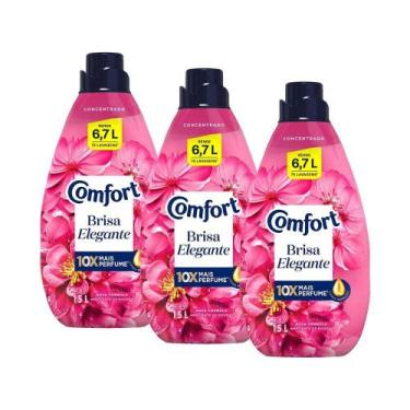 Imagem de Kit 3 Amaciantes Concentrados Comfort Brisa Elegante 1,5L cada