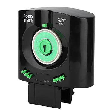 Imagem de Tnfeeon Alimentador Automático de Peixes Com Temporizador Programável, Quantidade de Alimentação Ajustável, Monitoramento de Bateria, Instalação Flexível e Construção de Plástico Resistente para