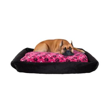 Imagem de Cama Pet Extra Grande Impermeável 100X70 Cachorro E Gato Lavável Com Zipér Anti-friagem(DOG PINK,GRANDE 100X70)