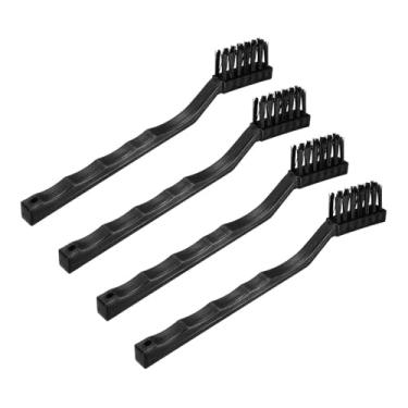Imagem de HARFINGTON 4 escovas antiestáticas, 16 x 35 mm, cabo de polipropileno, nylon, antiestática, escovas ESD para teclado de computador eletrônico, preto