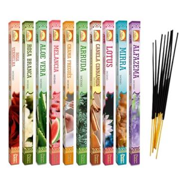 Imagem de KIT 10 CAIXINHAS INCENSOS SORTIDOS PARIMAL | 80 VARETAS TOTAIS | AROMAS VARIADOS