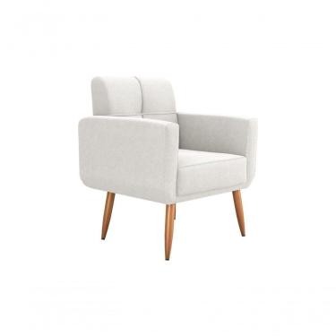 Imagem de Poltrona Cadeira Decorativa Escritório Havana Matrix Bege