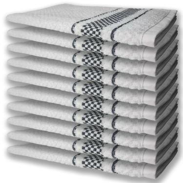 Imagem de 10 Panos De Prato Atoalhado Felpudo Premium Preto