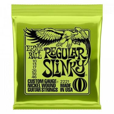 Imagem de Encordoamento para Guitarra 0.10 Niquel Regular SLINKY 2221 Ernie BALL
