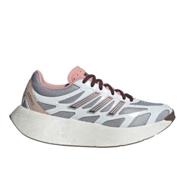 Imagem de adidas Tênis feminino casual Adizero Aruku com cadarço - rosa, branco, Multi, 7.5 Wide