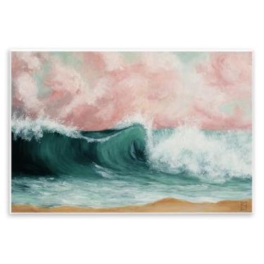 Imagem de Stupell Industries Arte de placa de parede Crashing Seascape Waves, design por Sara Culpepper, 13 x 19