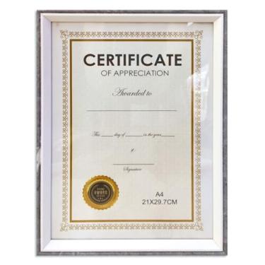 Imagem de Certificado de Conclusão Elegante Moldura Premium Quadro de Conclusão Diploma e Retratos