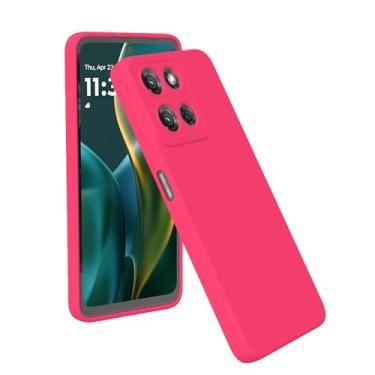 Imagem de Capa compatível com Moto G Stylus 2025: proteção militar de silicone líquido, capa de grau Armor G Stylus 2025, capas de telefone de proteção resistente para G Stylus rosa choque