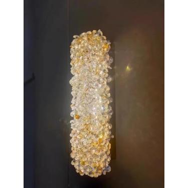 Imagem de Lustre moderno e criativo com cristais de primeira qualidade - Ideal para sala de estar e quarto (Arandela de 30 cm)