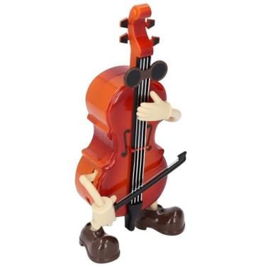 Imagem de Mingzhe Caixa de Música Vintage Ornamento Relógio Condução Instrumento Musical Decoração para Casa Loja Sala Estar Quarto (Violoncelo)