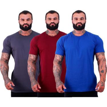 Imagem de Kit 3 Camisetas Tradicional Masculina MXD Conceito Fio 40.1 Cotton Premium-Masculino
