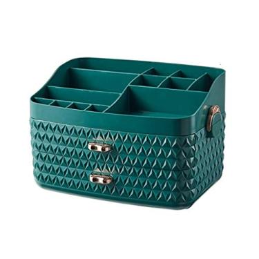 Imagem de Organizadores de cosméticos para a pele, joias, maquiagem, cosméticos, acessórios de cabelo, balcão ou cômoda com gaveta, expositor de maquiagem