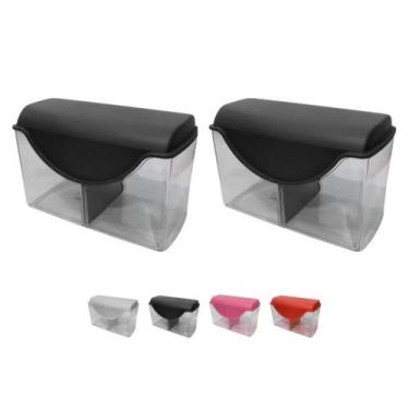 Imagem de Kit 2 Porta Pão Forma c/ Tampa Divisória Removível Plástico - Plas Tut