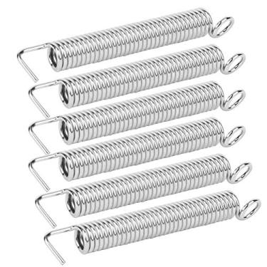 Imagem de Matybobe 6 peças de aço inoxidável Tremolo Molo Tension Springs Retro Vibrato Pull String Acessórios para guitarra para Stratocaster ST