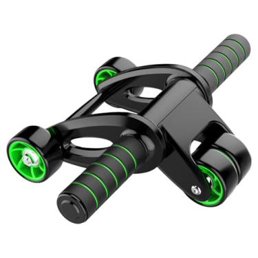 Imagem de Ab Roller | Máquina de Treino Abdominal com 4 Rodas,de Força Abdominal para Casa | para Yoga Doméstico, Costas, Ombros, Braços, Pernas e Exercícios Físicos