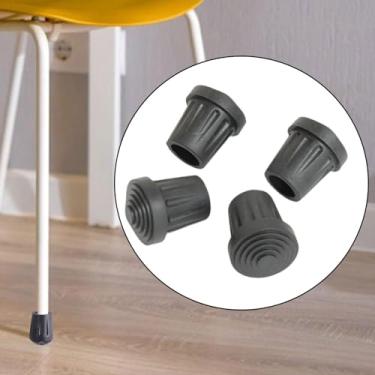 Imagem de MotiveTech Conjunto de 4 protetores de pés de cadeira em PVC para jardim, escritório e pátio, S