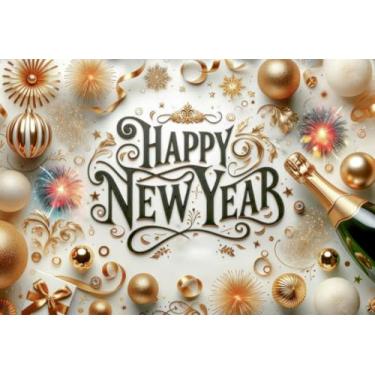 Imagem de Fundo Fotográfico Cenário Ano Novo Tecido (FANV0062, 1,20x1,70m)