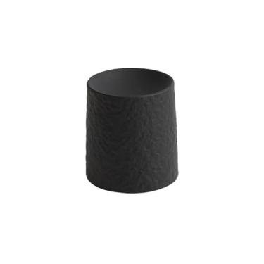 Imagem de prato de lanche Pratos cilíndricos para molhos, tigelas de molho soja porcelana retrô, para, para mergulhar tigela de sopa(Preto)