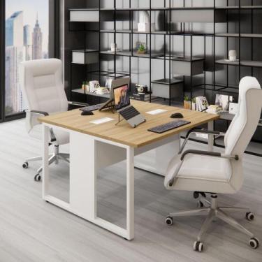 Imagem de Mesa de Trabalho para Escritório 2 Lugares Mac Bra 1,20m F5 - F5 Offic