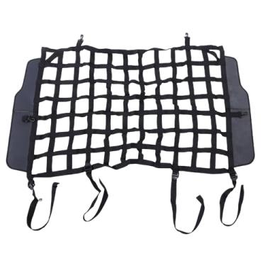 Imagem de Luocute Rede de Barreira de Carga Traseira, Barreira de Malha de Segurança para Animais de Estimação para JK JL 4 Portas 2007 2025, Com Fivelas Reforçadas e Ganchos de Metal, Sem