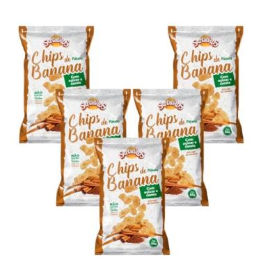 Imagem de Kit 5 Sertanitos Banana Com Açúcar e Canela 50g