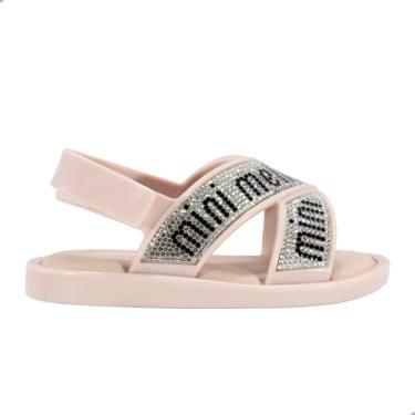 Imagem de Sandália Mini Melissa M-Lover Sandal Deluxe Bb Rosa/Cristal